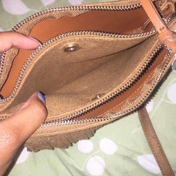 Brown fringe tote bag - Picture 4 of 4